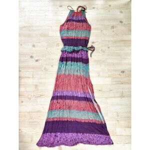 Vix | Acai Ceci Printed‎ Halter Maxi Dress Swimsuit Coverup | Size Small